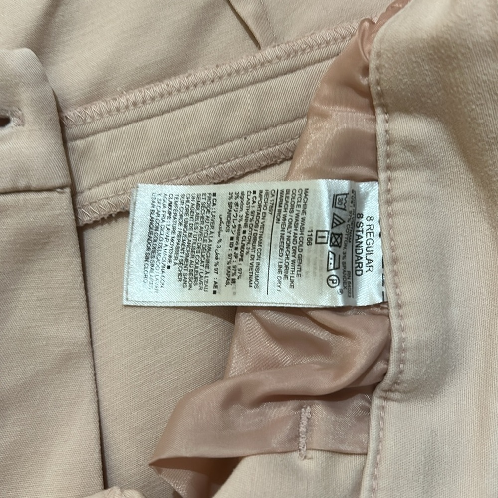 Old Navy Harper size 8 regular, very light pink, side seam pockets, mid rise , - Picture 4 of 6